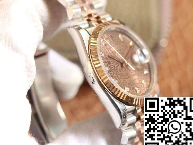 Color Diamond Datejust Factory Chocolate Rolex Dial M126231-0025 EW 0326